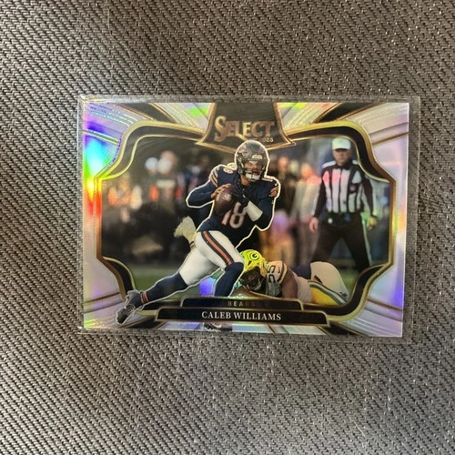 2025 Panini Select #473 Caleb Williams Silver Prizm Field Level Chicago Bears