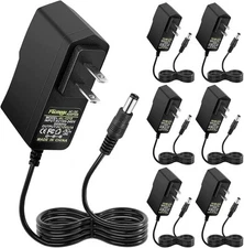 Facmogu 12V 1A Power Supply Adapters(6 Pack), AC/DC Low - 6 Pack 