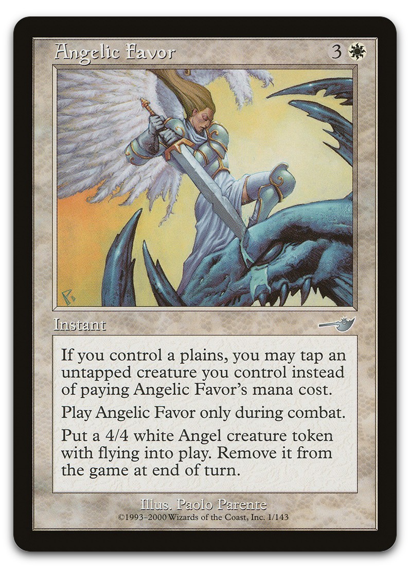 Angelic Favor #1 (NM) Nemesis NMS Magic MTG