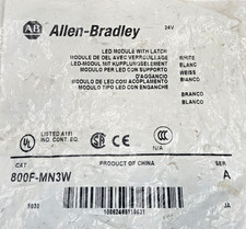 Allen-Bradley 800F-MN3W White LED Module with Latch 24V NEW