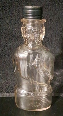 VINTAGE 1950 ABRAHAM LINCOLN BANK BOTTLE LINCOLN FOODS LAWRENCE  MASS.