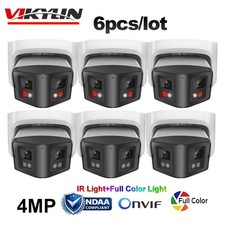 6 Pack Vikylin 4MP 170  Full Color IR IP Camera 2Way Audio Onvif Outdoor Wired