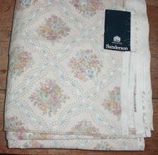 SANDERSON FABRIC MIDSUMMER DREAM 1981 W49 INS X L 7.5 YARDS PASTELS UNUSED  