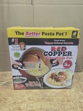 Red Copper Better Pasta Pot 5qt w/ Lid Brand New In Box