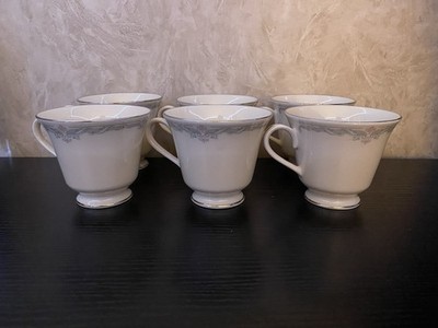 Lenox Kingston footed tea cups set of 6 fine china discontinued