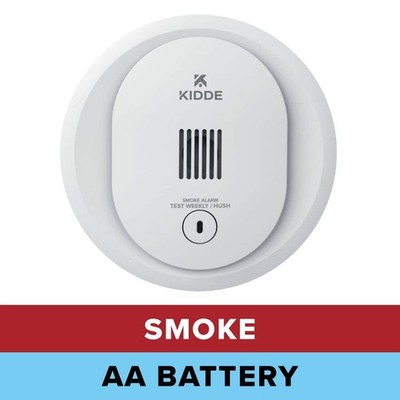 Kidde Compact 4'' Battery Powered Smoke Detector Photoelectric Sensor 21031428