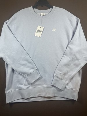 Nike Sportswear Club Fleece Sweatshirt Crewneck Ghost White Men's XXL FN3886-057