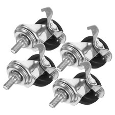 4 Pcs Wheel Cart Caster Wheels for Wire Shelving Furniture Dolly Replacement