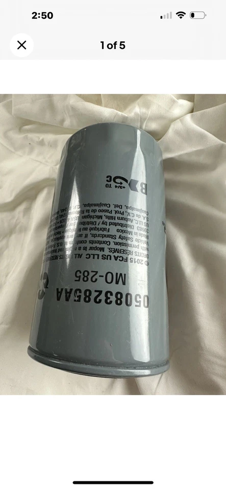 DODGE RAM CUMMINS 5.9L 6.7L DIESEL ENGINE OIL FILTER Mo-285 5083285AA Foto 2 de 2