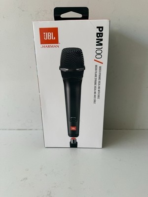 New JBL PBM100 Wired Microphone, Wired Dynamic Vocal Mic w/ Cable - SEALED