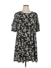 Karen Kane Women Black Casual Dress 0X Plus