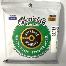 MA550S Martin Acoustic Marquis Silked Phosphor Bronze Med Gauge Strings
