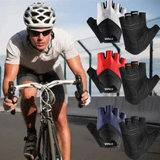 Breathable MTB Bike Half Finger Driving Gloves Outdoor Sports Racing Gloves Pad 