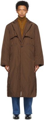 Connor McKnight Nylon Vented Puffer Coat Size S Mens Brown $1175