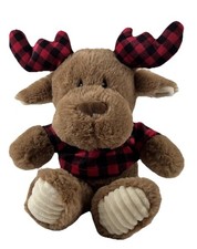 Spark Create Imagine Brown Moose Plush Stuffed Animal Baby Toy Crinkle Ears Gift