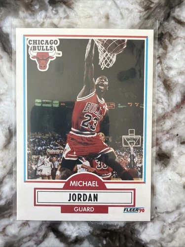 1990-91 Fleer #26 Michael Jordan • No Black Line Error • Rare MJ Card