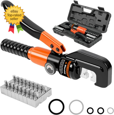 Hydraulic Crimping Tool Kit Hydraulic Crimping Tool Battery Cable Crimper Wire..