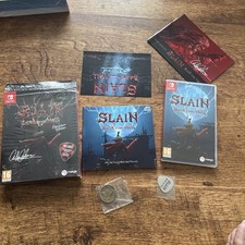 Slain Back From Hell Signature Edition- Nintendo Switch-Complete Pick, CD & Coin