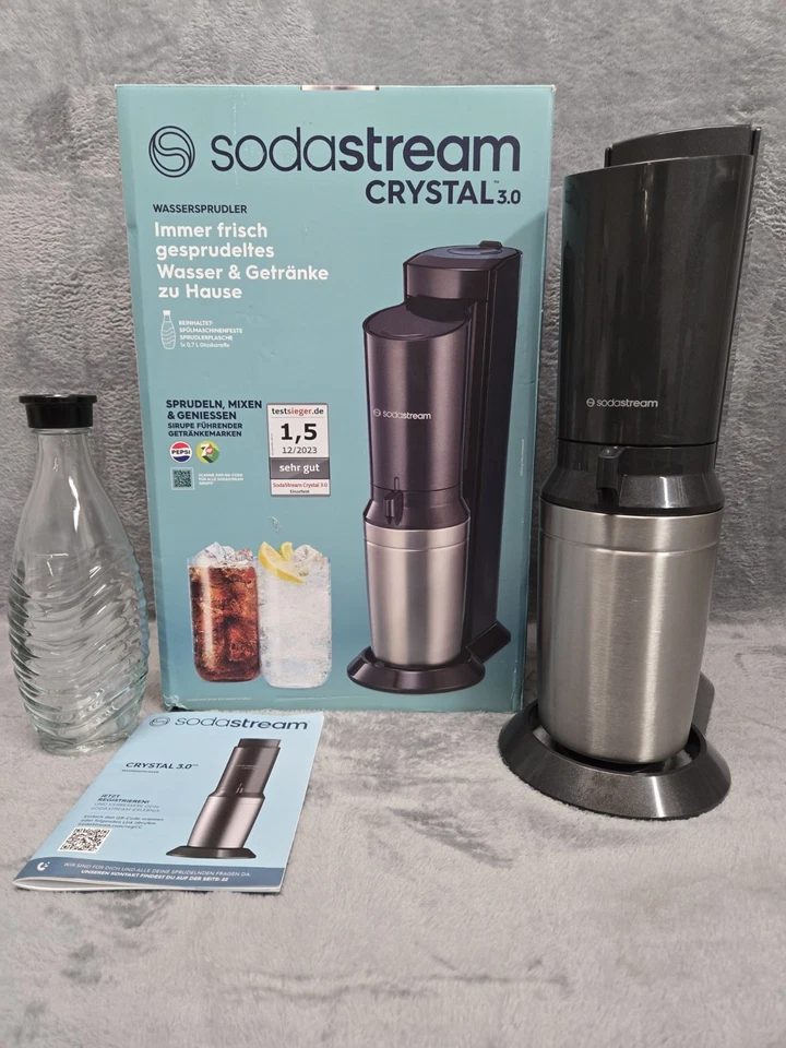 Sodastream Crystal 3.0 chorro de agua potable botellas de vidrio chorro de agua 0,7 litros