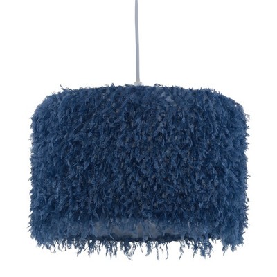Moderner flauschiger Shaggy 30cm Easy Fit Pendelschirm Deckenlampenschirm