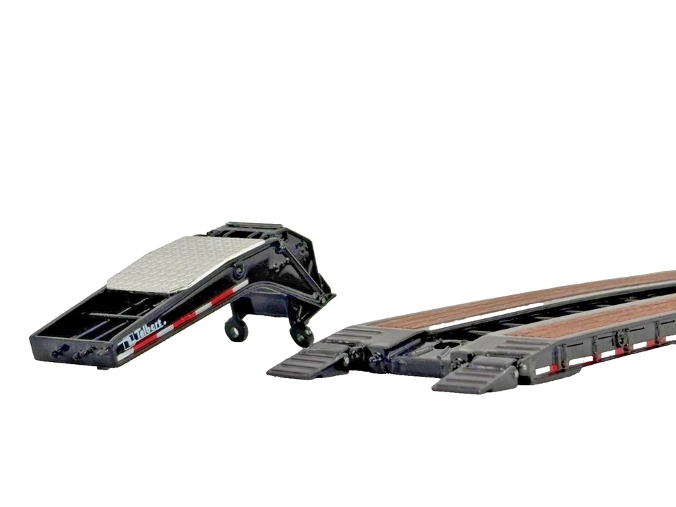 1/64 DCP BLACK TALBERT TRI AXLE LOWBOY TRAILER - Image 3 of 4