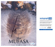 Aaron Pierre 'Mufasa: The Lion King' Signed 8x10 Photo 'Mufasa' ACOA