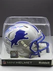 Barry Sanders 5 Star Certified Autograph Lions Football Mini Helmet HOF '04
