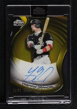 2022 Topps Chrome Black Gold Refractor /50 Yasmani Grandal #CBA-YG Auto ib6