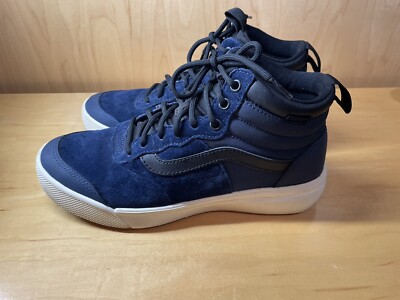 Vans Off The Wall Unisex Shoes Men s Sz 8 Women s Sz 9.5 Blue Mid Top 500383