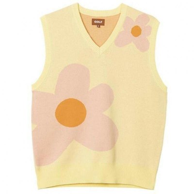 Men Sweater Vests Luxury Golf Flower Le 