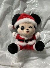Rare Holiday 2019 DISNEY PARKS WISHABLES CHRISTMAS SANTA MICKEY Plush