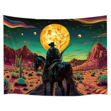 Western Knights Fantasy Wall Art Posters Fabric WITHOUT FRAME