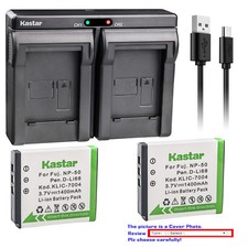 Kastar Battery Dual Charger for Kodak KLIC-7004 Kodak EasyShare V1073 Camera