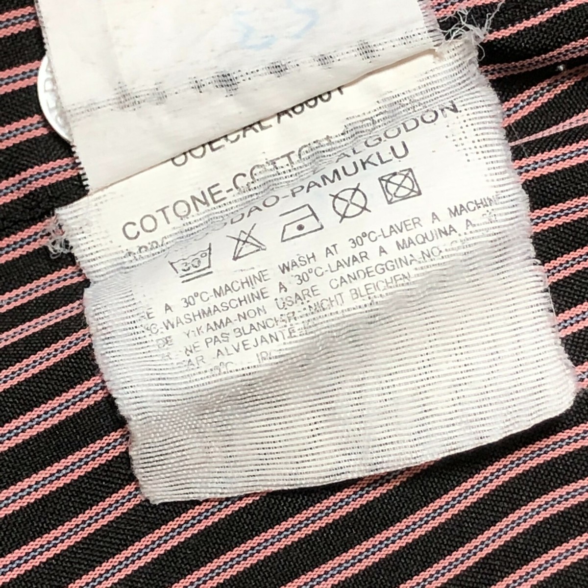 BURBERRY London Mens SHIRT 16 40 Black Purple Pink Logo BURBERRY London Mens SHIRT 16 40 Black Purple Pink Logo