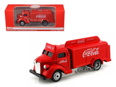 1947 COCA COLA DELIVERY BOTTLE TRUCK RED 1/87 HO SCALE MODEL BY