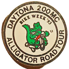 Daytona 200MC Alligator Road Tour Bike Week 1993 Lapel Pin