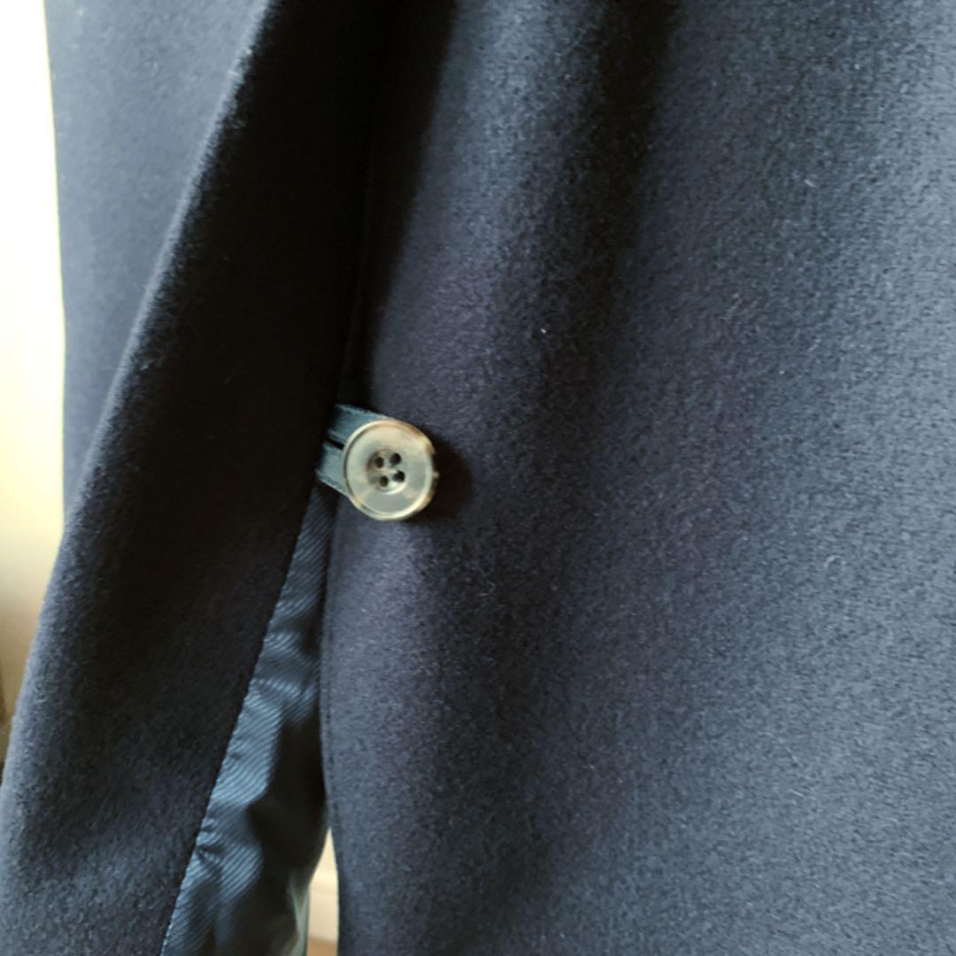 ACNE STUDIOS Men's Button Up Chester Coat Navy Blue Wool Size 44