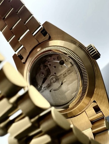 Custom 40mm Gold President Silver Dial Style Mod Watch w/ Miyota 8285 Automatic - Picture 2 of 4