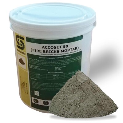 Simond Store 10 Lbs. Tub 2732°F Rated, 50% Alumina Refractory Furnace Cement
