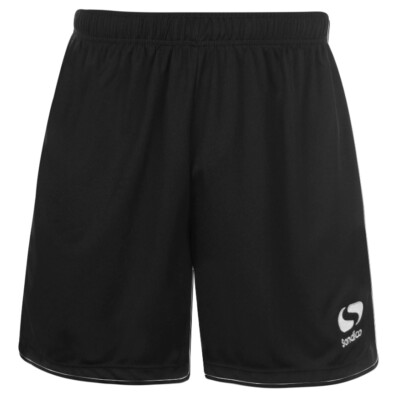 Mens Shorts Black SONDICO Football Sports Gym Running Size S M L XL 3XL 4XL  UK