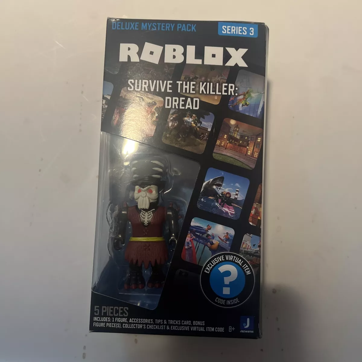  Roblox Action Collection - Survive The Killer: Dread + Two  Mystery Figure Bundle [Includes 3 Exclusive Virtual Items] : Toys & Games