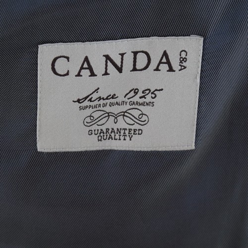 Mens Dark Blue Blazer 40S UK Size CANDA Check Sport Coat Jacket - 第 12/13 張圖片