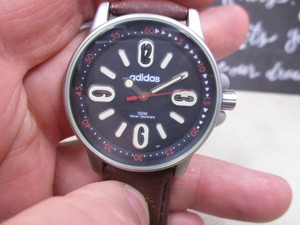 adidas leather watch