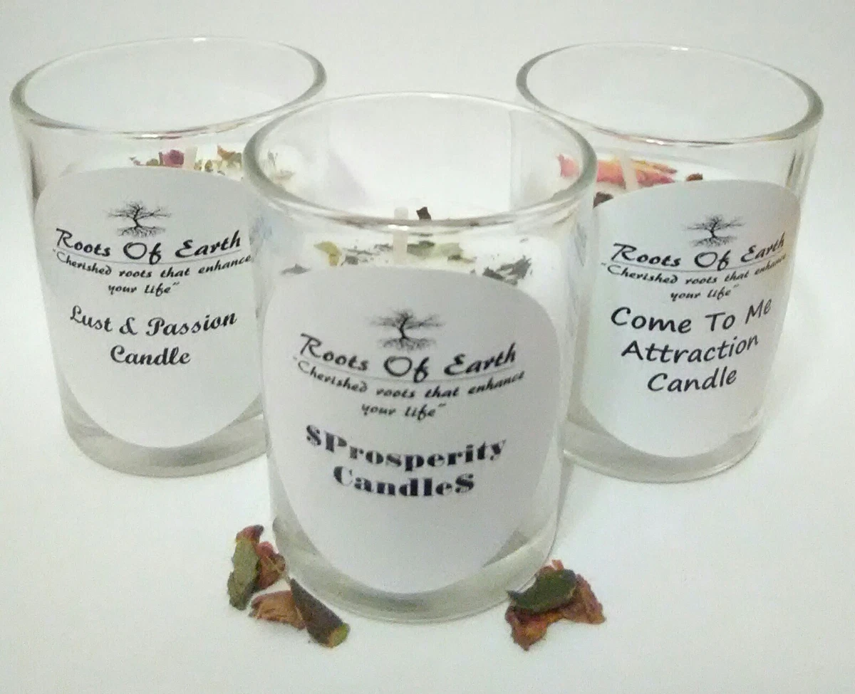 CANDLE SET PROSPERITY PASSION COME TO ME ROOTWORK SALE HOODOO