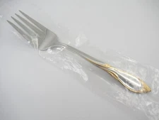 Serving Fork CACHE GOLD Yamazaki Glossy Stainless Steel Flatware Japan