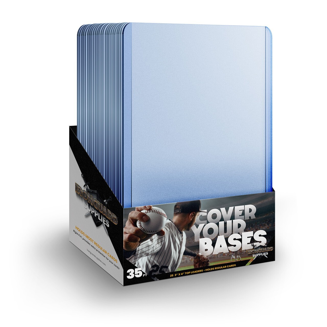 Ironguard Supplies 21/2" x 4" Rigid Top Loaders 25 Count Pack Mint