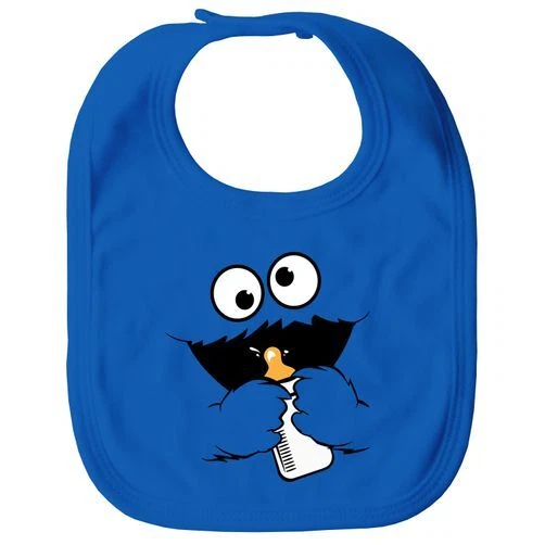 MOONWORKS Baby Lätzchen Krümelmonster Keksmonster Milchfläschen für Jungen / Mädchen