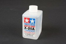 Tamiya Acrylic/Poly Thinner X20A 8.5 oz - Hobby and Model Acrylic Paint - 81040