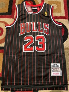 jordan bulls pinstripe jersey