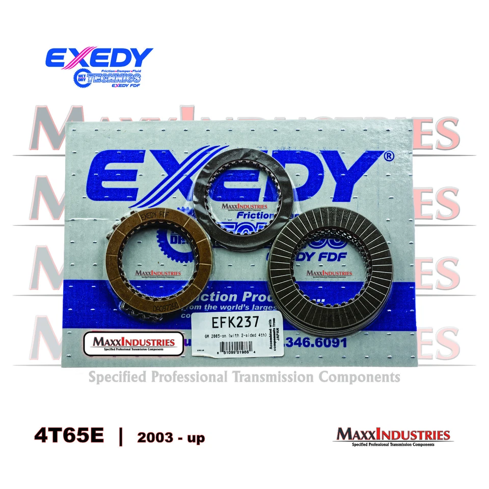 4T65E GM TRANSMISSION Rebuild Overhaul Friction Clutch Set Exedy EFK237 2003+ - Image 2 of 3